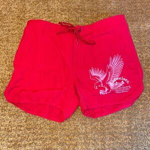 Pacsun Budweiser Red Swim Trunks Men’s Large Shorts Logo Drawstring
